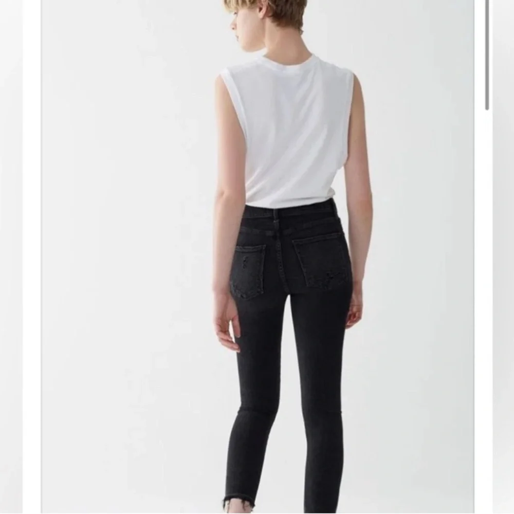 AGOLDE Sophie Mid Rise Skinny Crop Jeans | Temple Wash | Size 26